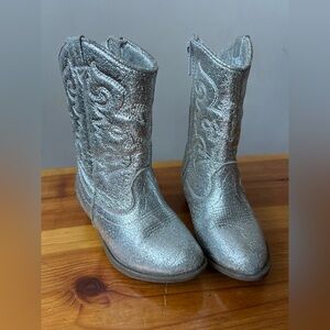 Silver Cowboy Boots